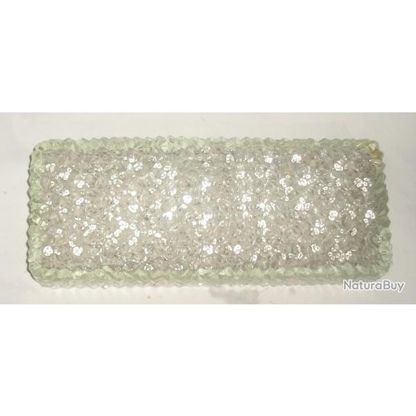 ANCIEN PLAFONNIER EN VERRE RECTANGULAIRE VINTAGE ANN�ES 60-70