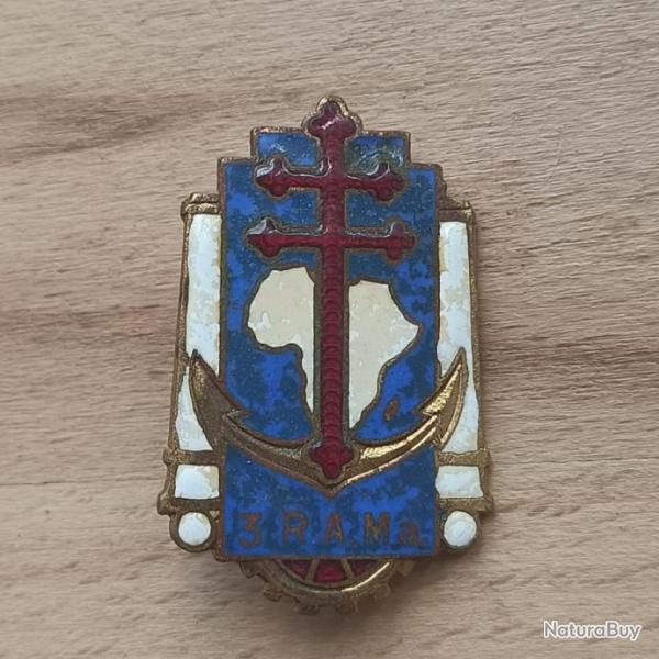 3 eme RAMA 1945 VERNON 1984 VERDUN Artillerie de Marine