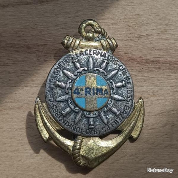 INSIGNE 4 RIMa REGIMENT D' INFANTERIE DE MARINE