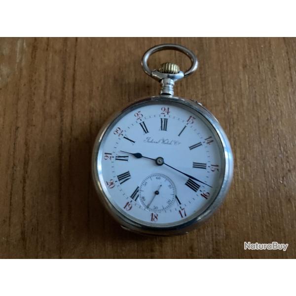 Superbe Montre � Gousset tout en Argent massif.