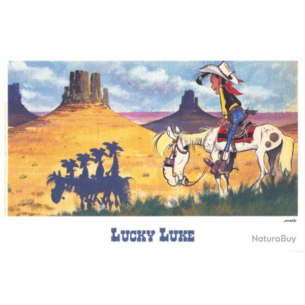 LUCKY LUKE et les Daltons � monument Valley USA COLT STETSON et Jolly Jumper WESTERN cow boy l�gende