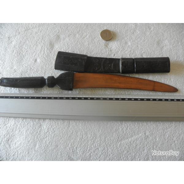 antique poignard couteau africain lame en cuivre