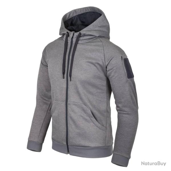 sweat � capuche tactique urbain fullzip � MelangeGrey