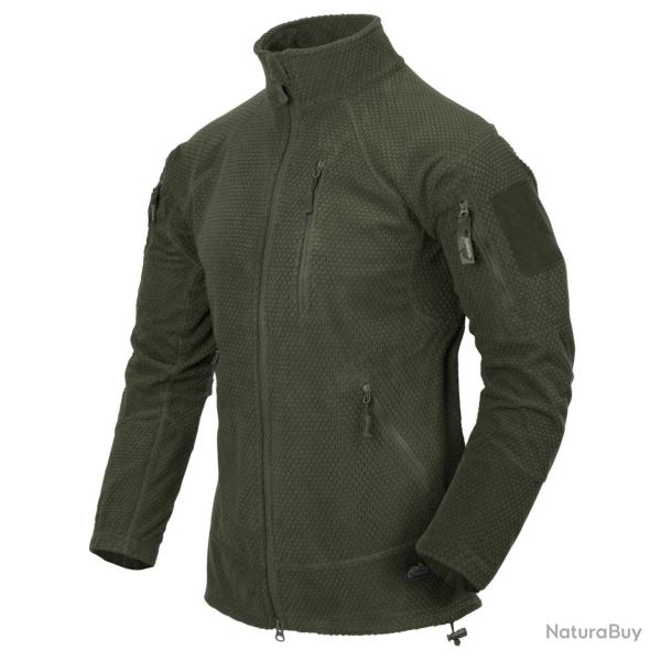 veste tactique alpha polaire quadrill�e OliveGreen