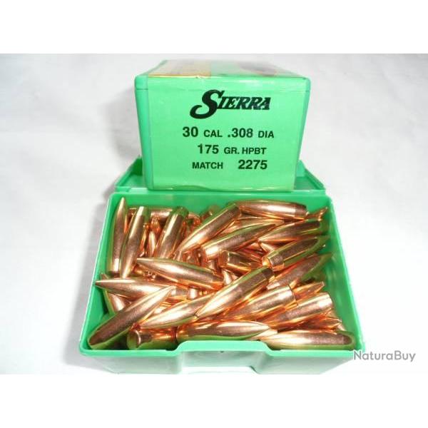 Ogives Sierra cal.308 175gr. HPBT 100 ogives