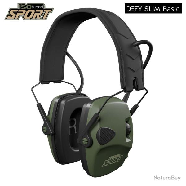 ISOTUNES CASQUE de protection auditive DEFY SLIM BASIC