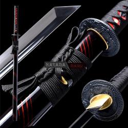Ninjato tranchant Sabre droit. Katana japonais adapt&eacute; &agrave; la pratique de la coupe