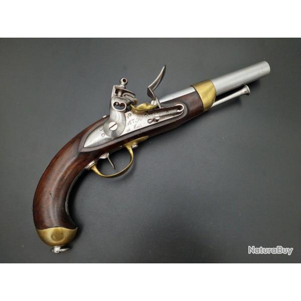 PISTOLET DE CAVALERIE TROUPE 1816 MANUFACTURE ROYALE DE TULLE 1822 - FRANCE RESTAURATION France Trs