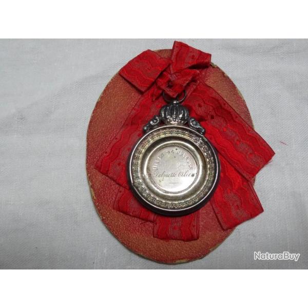 033X lot grande et belle m�daille souvenir des mines de marles 1894-1895