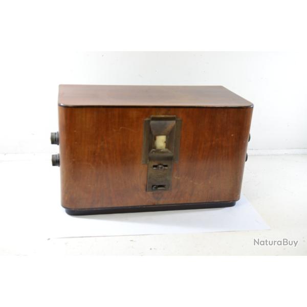 Ancien poste radio Allemand ann�es 1940 1950. Eswe 3W Sachsenwerk. D�co vintage TSF collection