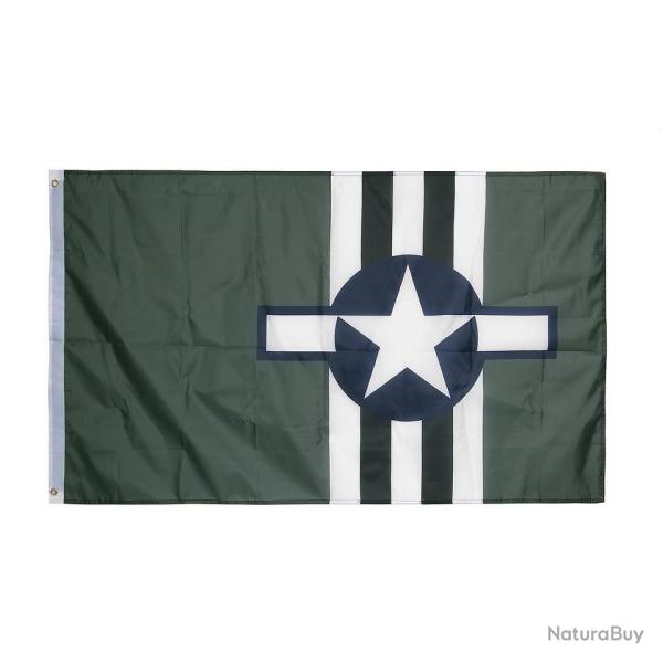 Drapeau D-Day USAF Invasion Stripes 1m x 1m50