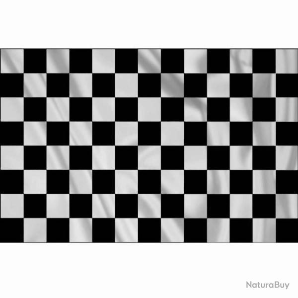 Drapeau  damier racing 1m x 1m50