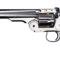 Revolver &agrave; plombs 4.5mm CO2 ASG Schofield - Canon 6'' (2,9 &agrave; 3 Joules) Argent