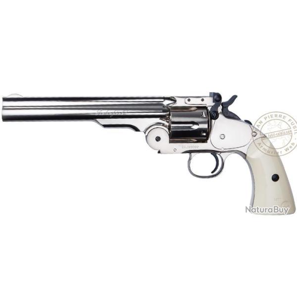 Revolver � plombs 4.5mm CO2 ASG Schofield - Canon 6'' (2,9 � 3 Joules) Argent