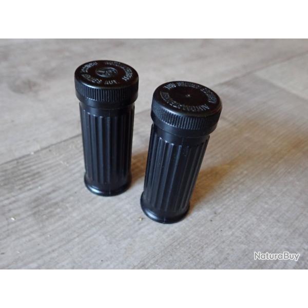 LOT DE 2 POTS DE GRAISSE GRAPHITE DE L'ARMEE SUISSE