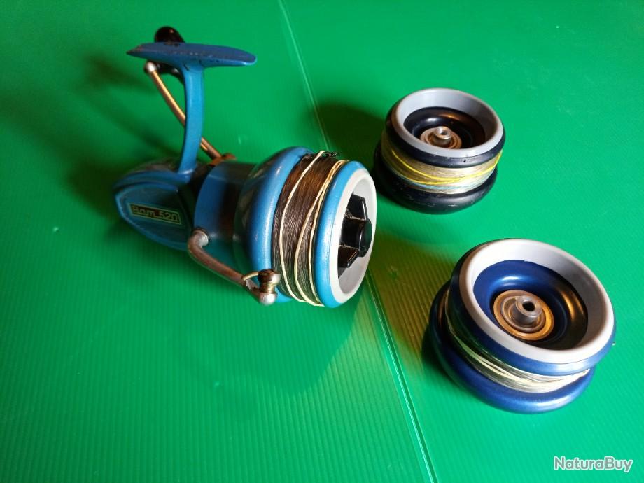 V3 ANCIEN MOULINET de pêche au lancer CONTACT 400 couleur bleue. EUR 75