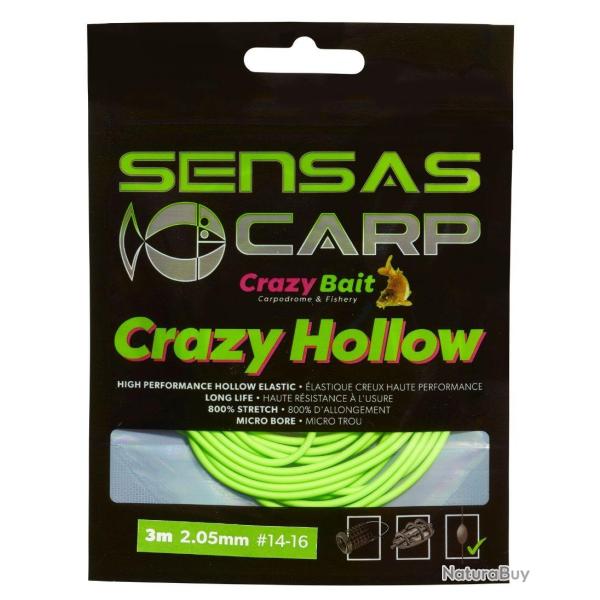 SENSAS �LASTIQUE CRAZY HOLLOW ELASTIC 800% 3M SENSAS 3m 2,05mm