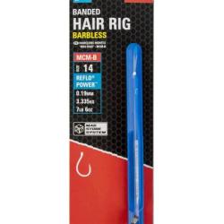 PRESTON BAS DE LIGNE MAG STORE MCM-B BANDED HAIR RIGS 0,19mm 12 4''/10cm