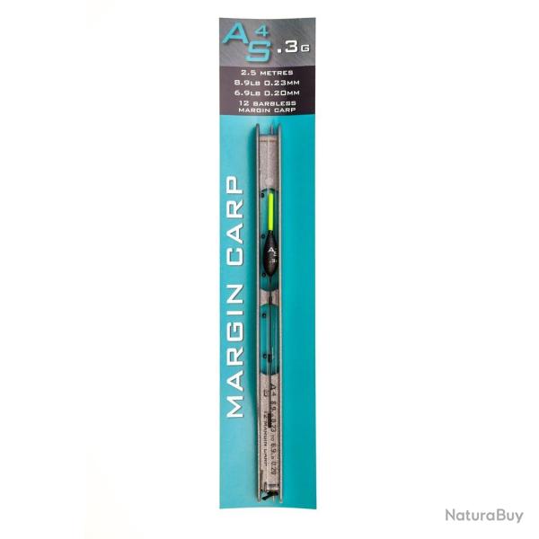 DRENNAN LIGNES MONT�ES AS4 MARGIN CARP POLE RIG DRENNAN 0,30gr 0,23mm 12