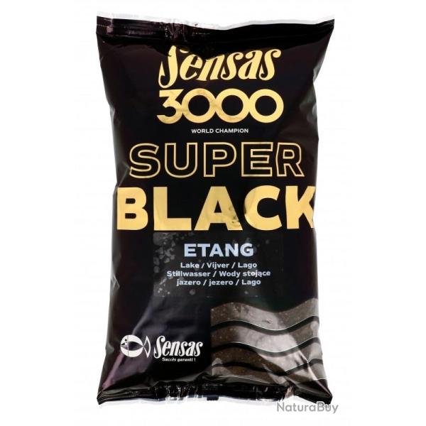 SENSAS AMORCE 3000 SUPER BLACK ETANG 1KG SENSAS
