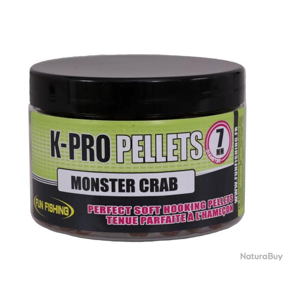 FUN FISHING K-PRO PELLETS D'ESCHAGE MOELLEUX MONSTER CRAB 7MM