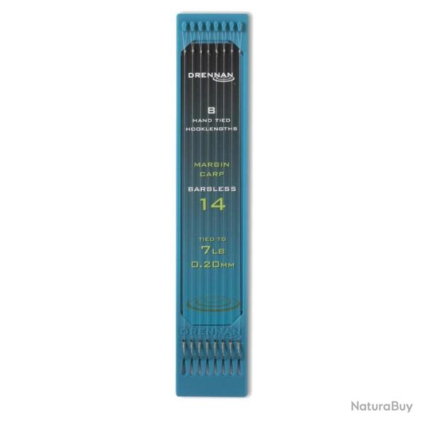 DRENNAN PLAQUE BAS DE LIGNE HOOKLENGTH 6"/15CM MARGIN CARP DRENNAN 0,20mm 14 6''15cm