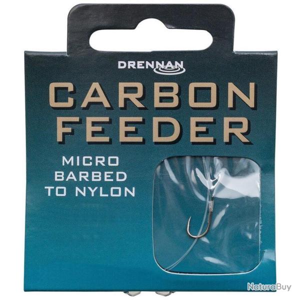 DRENNAN BAS DE LIGNE MONT�E CARBON FEEDER BARBED DRENNAN 14