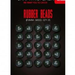CARP WHISPERER - RUBBER BEAD 8MM Weed
