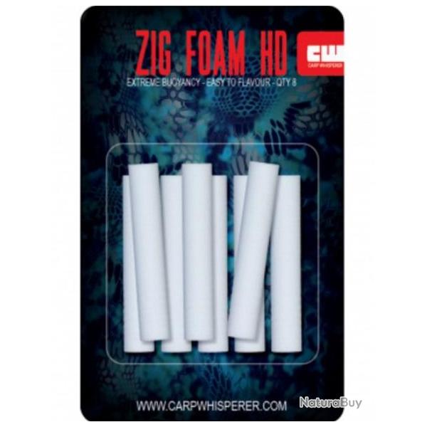 CARP WHISPERER - ZIG FOAM 8MM Blanc