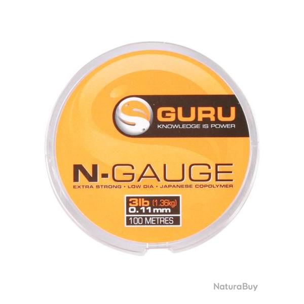 GURU FIL DE P�CHE N-GAUGE 100M GURU 0,15mm 5lb