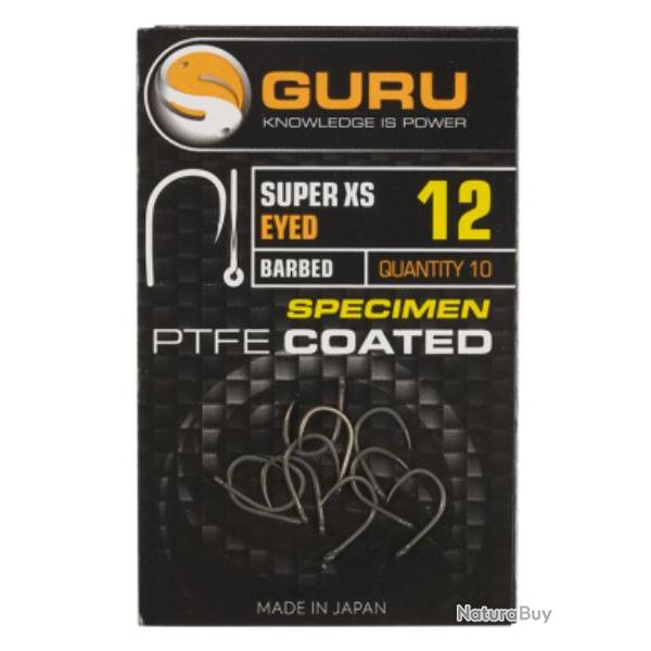 GURU HAME�ON SUPER X-STRONG CARP EYED BARBED/EYED 12