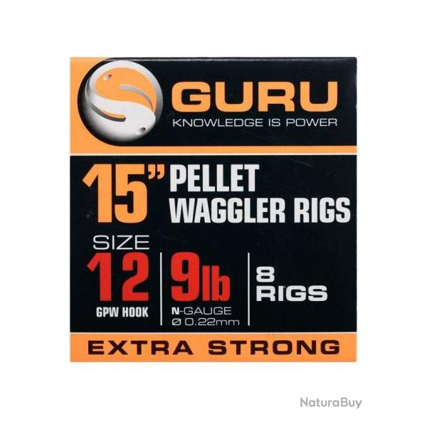 GURU BAS DE LIGNE BAIT BANDS READY RIG 15''/38CM GURU 0,22mm 14 15''/38cm