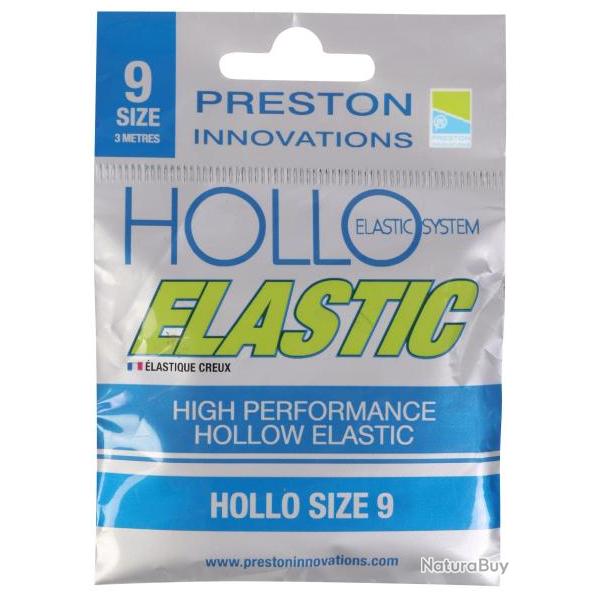 PRESTON ELASTIQUE HOLLO ELASTIC 3M 1,60mm 3m No 9