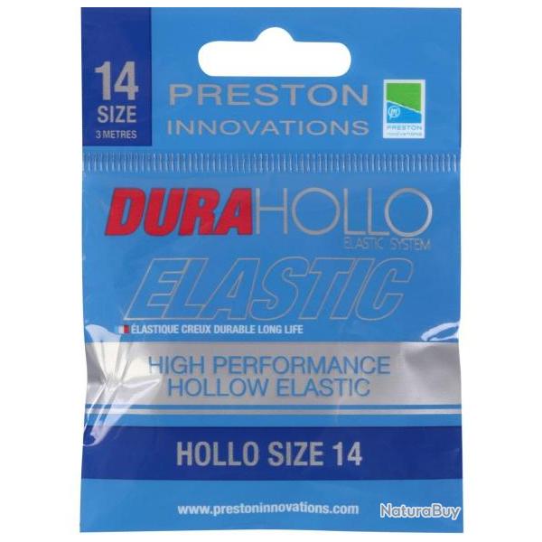 PRESTON ELASTIQUE DURA HOLLO ELASTIC 3M PRESTON 2,30mm 3m No 14