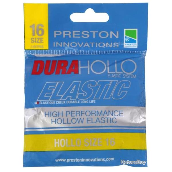 PRESTON ELASTIQUE DURA HOLLO ELASTIC 3M PRESTON 2,50mm 3m No 16