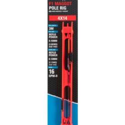 PRESTON LIGNE MONT&Eacute;E DES SHIPP F1 MAGGOT POLE RIG 3m 0,13mm 4x16