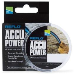 PRESTON FIL DE P&Ecirc;CHE REFLO ACCU POWER LINE NYLON 100M PRESTON 0,18mm