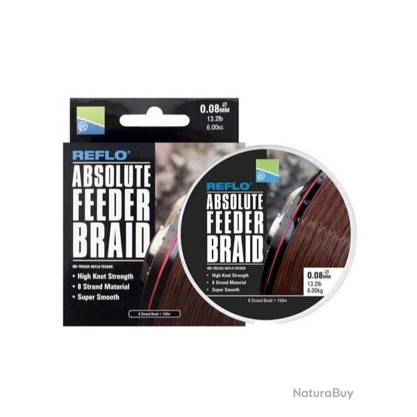 PRESTON REFLO ABSOLUTE FEEDER BRAID LINE PRESTON 0,12mm