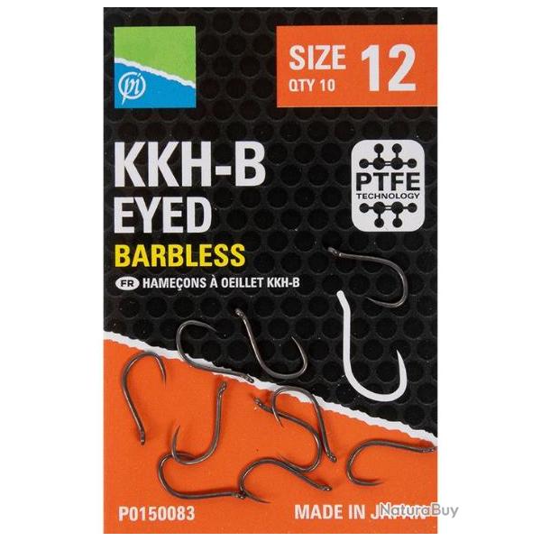 PRESTON HAME�ONS KKH-B EYED BARBLESS HOOK PRESTON 16