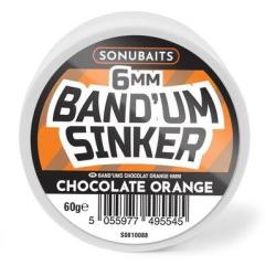SONUBAITS BAND'UM SINKERS CHOCOLATE ORANGE 60GR SONUBAITS 6mm