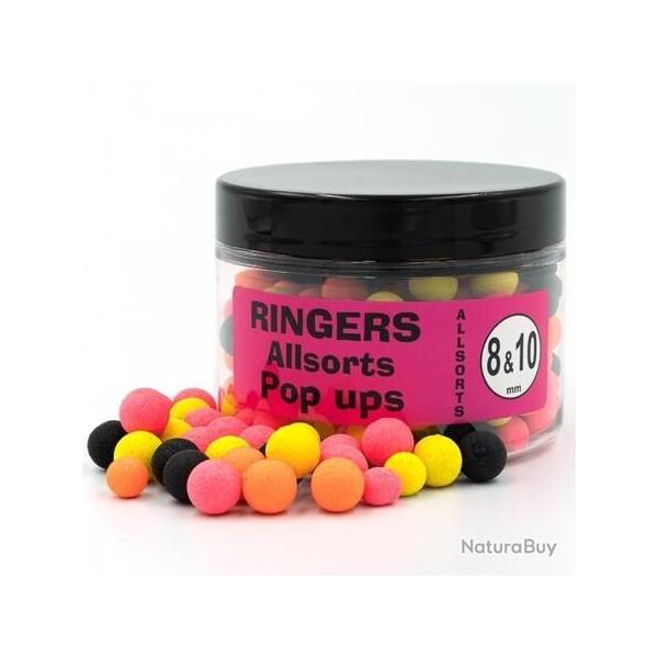 RINGERS POP UPS ALLSORTS 8 & 10MM 100GR