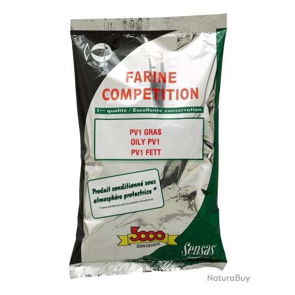 SENSAS FARINE 3000 SUPER PV1 GRAS 800G SENSAS