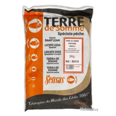 Sensas Terre De Somme Noire – Amorce 2kg – Idéale Pour Pêche Au Coup Et Au Feeder
