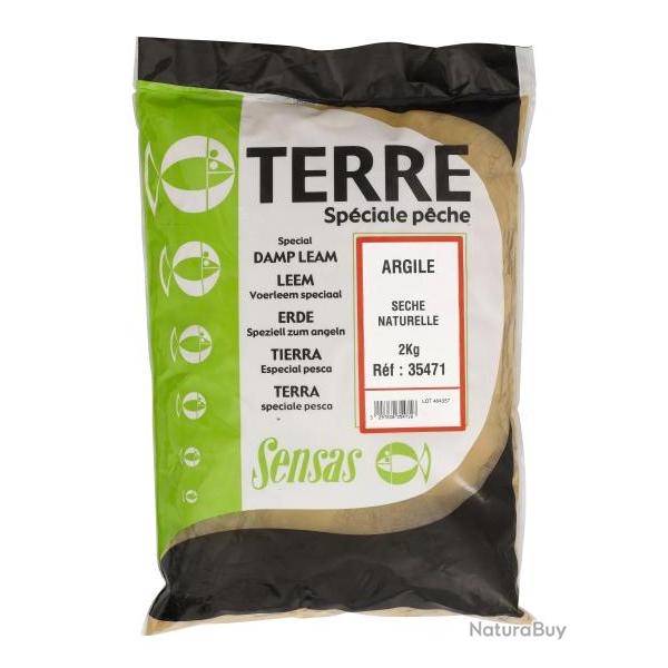 SENSAS ARGILE SECHE NATURELLE 2KG SENSAS