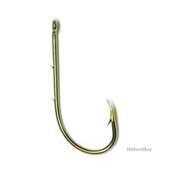 MUSTAD HAME�ONS 92247 NICKEL EYED BARBED PAR 10 MUSTAD 4/0