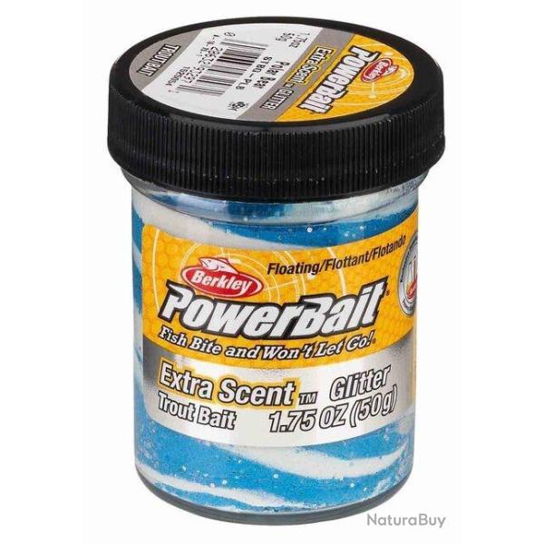 BERKLEY TROUT BAIT PASTE SWIRL - POLAR BEAR BLEU/BLANC