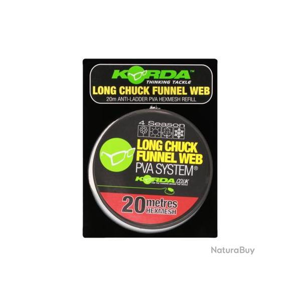 KORDA LONG CHUCK FUNNEL WEB HEXMESH REFILL / RECHARGE 20M