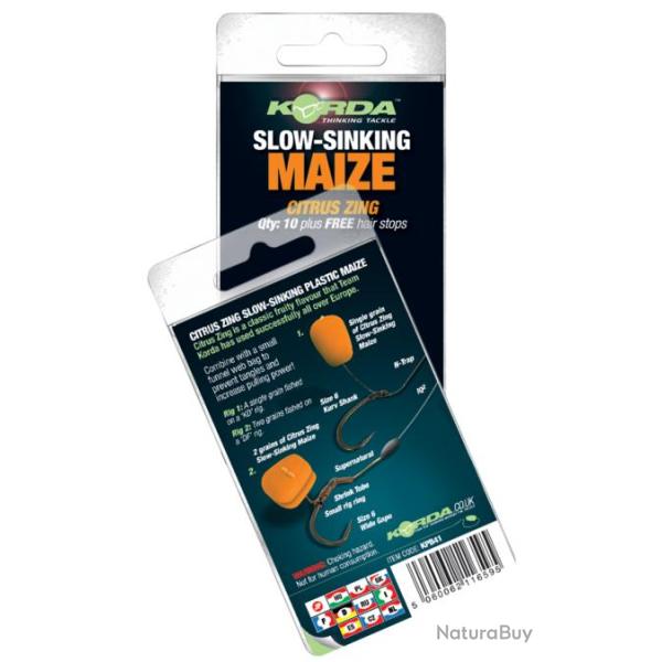 KORDA SLOW SINKING MAIZE CITRUS ZING ORANGE
