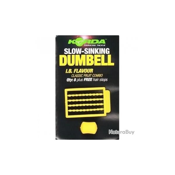 KORDA SLOW SINKING DUMBELL IB YELLOW KORDA 8mm