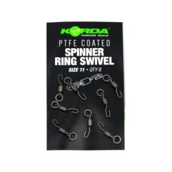 KORDA MAT&Eacute;RIEL BAS DE LIGNE TPTFE COATED SPINNER RING SWIVEL SIZE 11 KORDA